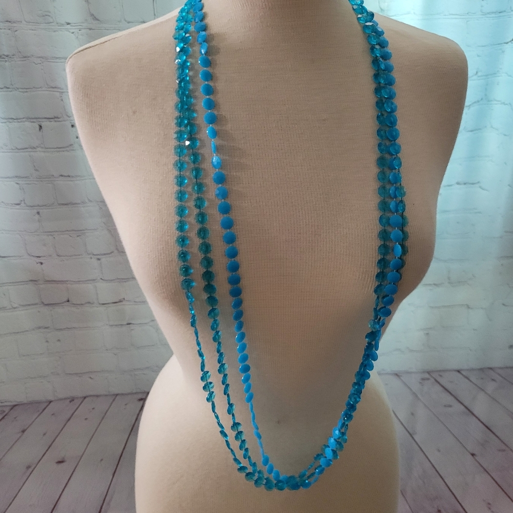 Vintage Beaded Necklace Set Of 2 Gender Reveal - Picture 2 of 5